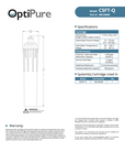 OptiPure CSFT-Q (Replacement cartridge for QTSFT-3 softening system)