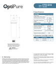 OptiPure - CTO-Q10 (Carbon Water Filter - Small 10" for BWS 100/16 system)