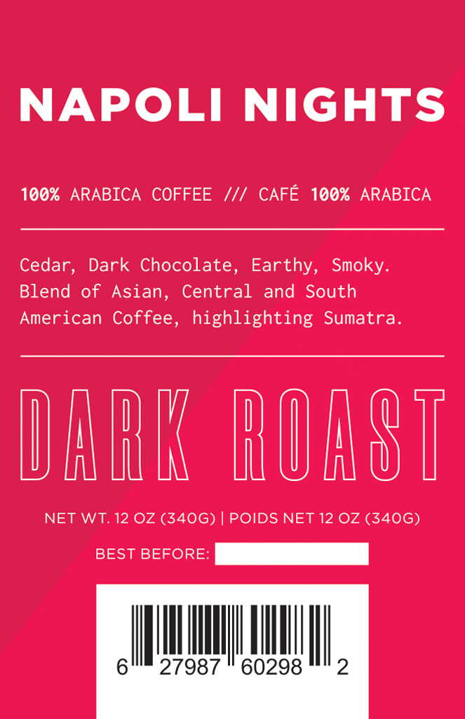 Alforno - Napoli Nights Dark Roast - 4 x 5 lb