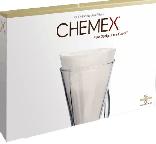 [MIS4010] Chemex Half Moon Filter 3 Cup Filters (pack of 100)
