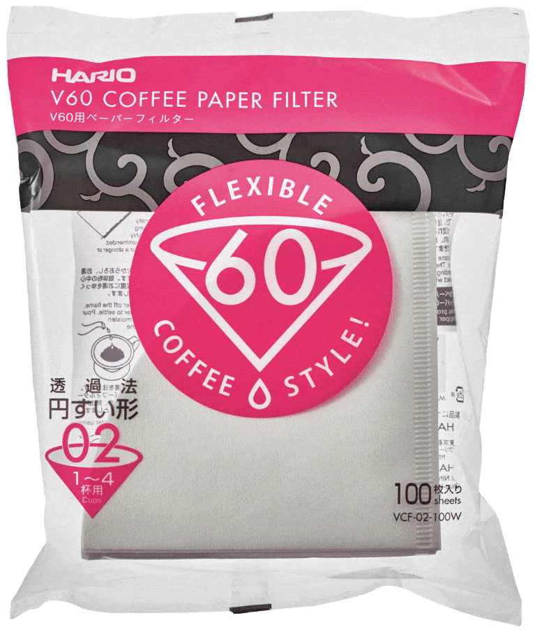 [MIS4040] HARIO - V60-02 Filters - 100 Sheet Pack