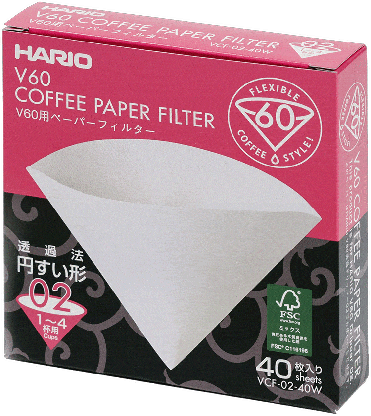 [MIS4050] Hario Filters for 02 (40 sheets)